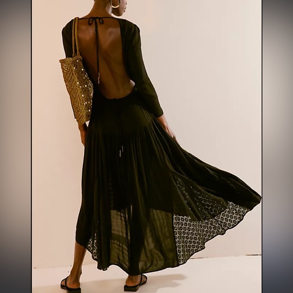 Free People Dresses & Skirts - Free People Sea Me Maxi Dress in Black